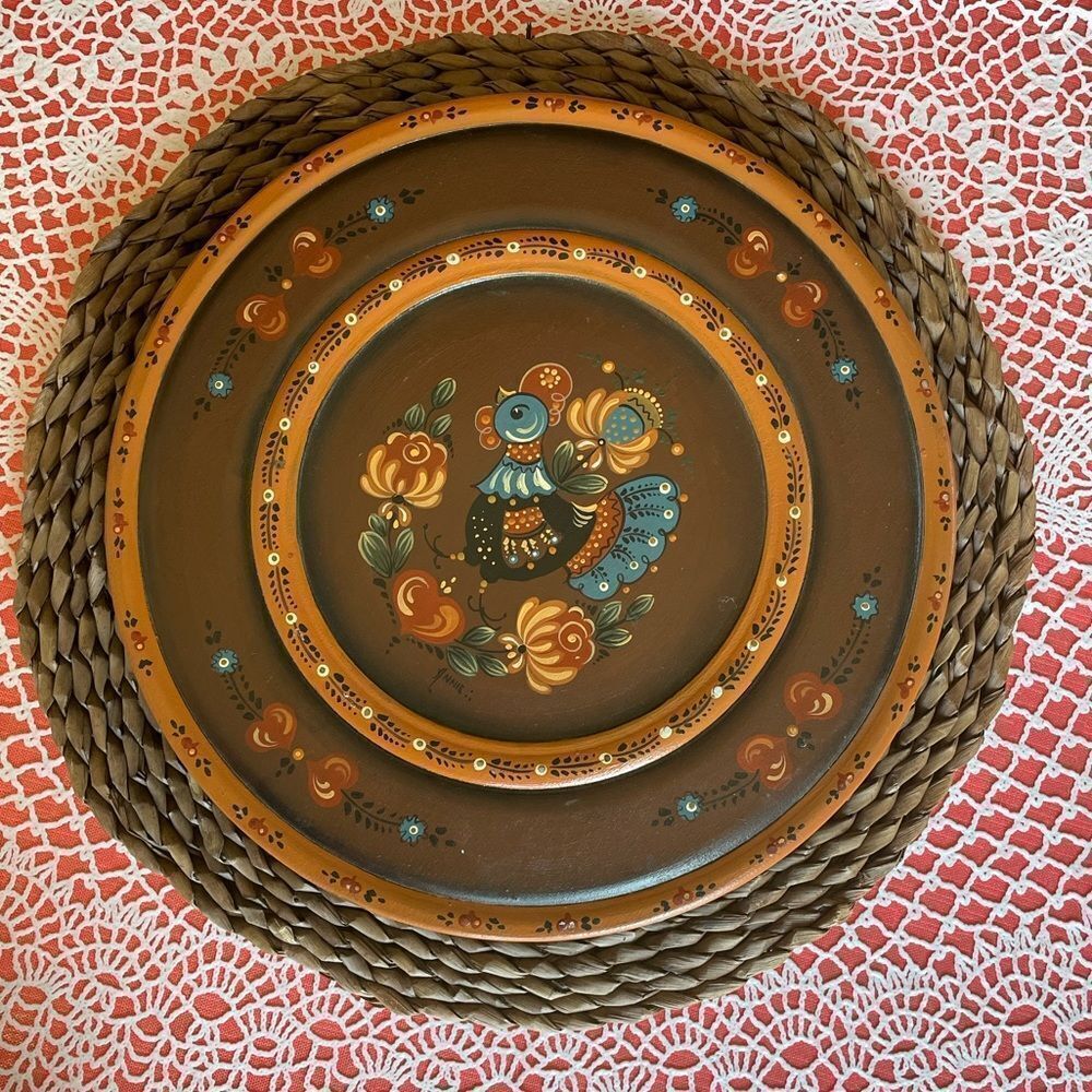 Folk Art Plate  